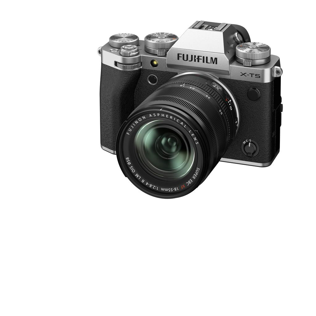 FUJIFILM X-T5 Mirrorless Camera with 18-55mm Lens (Silver) by