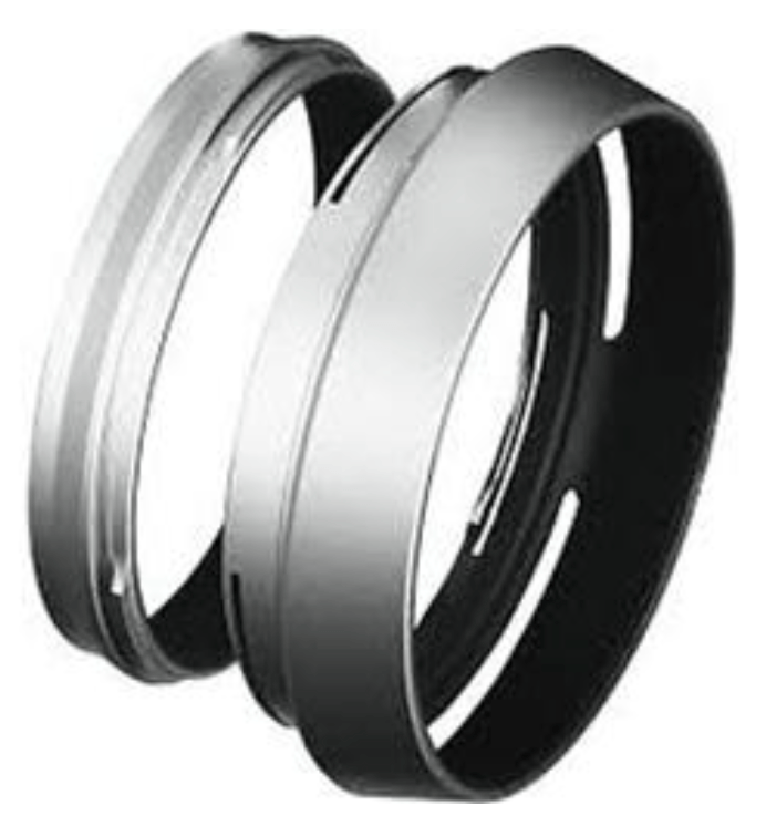 FujiFilm X100 Lens Hood and Adapter Ring (Silver) - B&C Camera