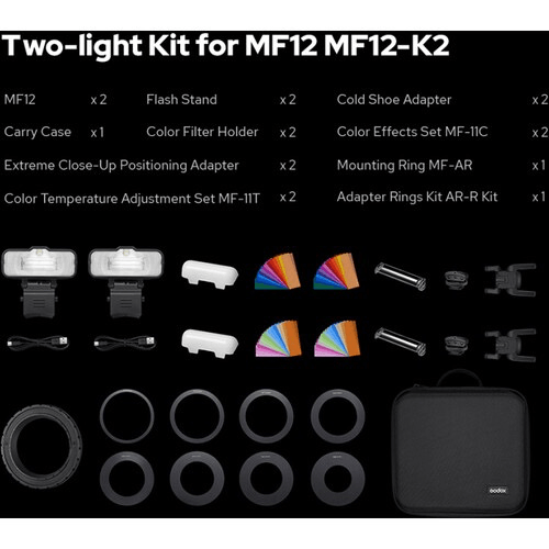 Shop Godox MF12 Macro Flash 2-Light Kit by Godox at B&C Camera