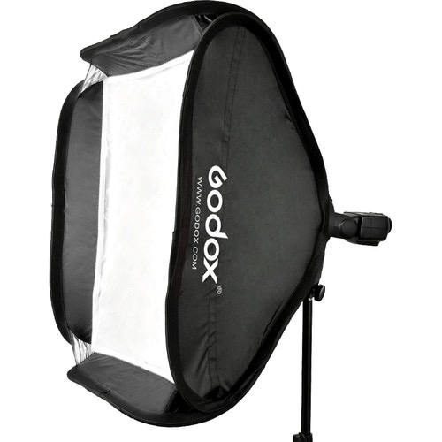 Shop Godox S-Type Bowens Mount Flash Bracket with Softbox Kit (23.6 x 23.6") by Godox at B&C Camera