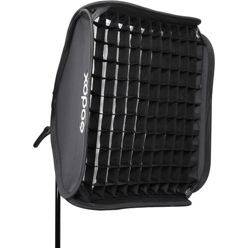 Shop Godox S2 Speedlite Bracket with Softbox, Grid & Carrying Bag Kit (23.6 x 23.6") by Godox at B&C Camera