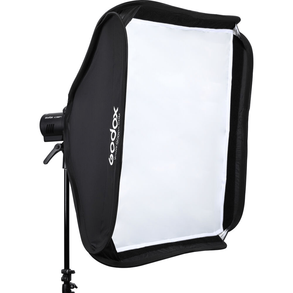 Shop Godox S2 Speedlite Bracket with Softbox, Grid & Carrying Bag Kit (31.5 x 31.5") by Godox at B&C Camera
