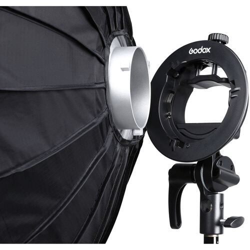 Shop Godox S2 Speedlite Bracket with Softbox, Grid & Carrying Bag Kit (31.5 x 31.5") by Godox at B&C Camera