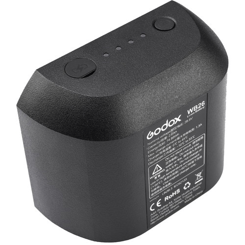 Shop Godox WB26 Rechargeable Lithium-Ion Battery Pack for AD600Pro Flash (28.8V, 2600mAh) by Godox at B&C Camera