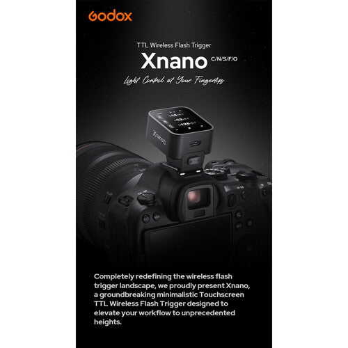 Godox Xnano O Touchscreen TTL Wireless Flash Trigger for Olympus and Panasonic - B&C Camera