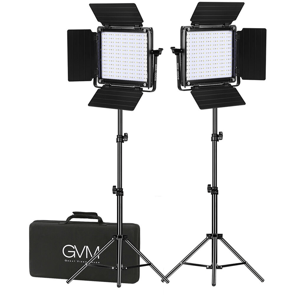 GVM 800D-RGB LED Light Panel (2-Light Kit) - B&C Camera