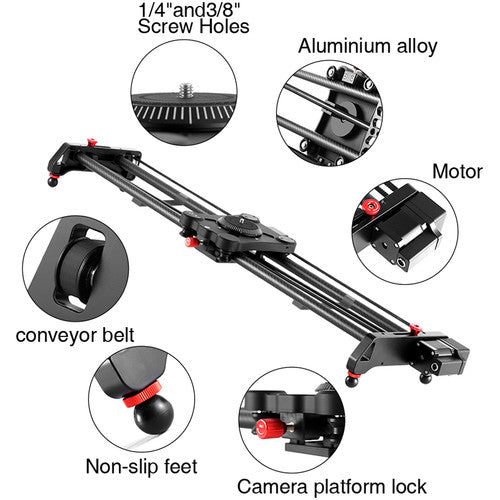 GVM GR-120QD 47” Professional Video Carbon Fiber Motorized Camera Slider - B&C Camera