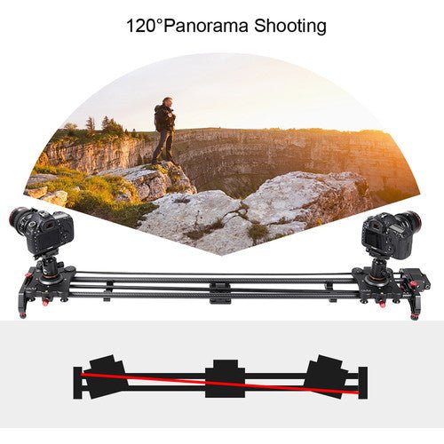 GVM GR-120QD 47” Professional Video Carbon Fiber Motorized Camera Slider - B&C Camera