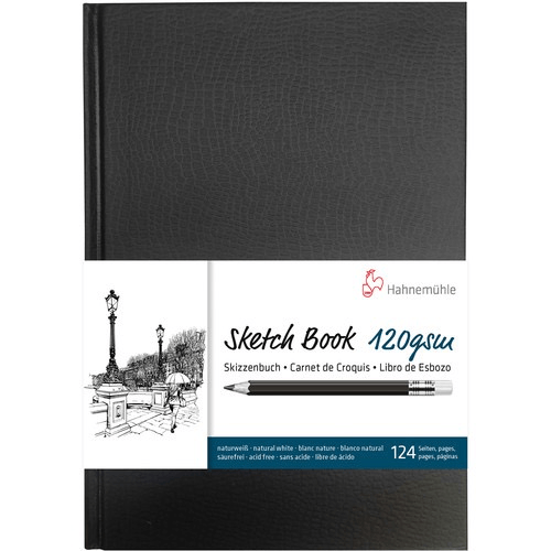 Shop Hahnemühle Sketch Booklet (Black Cover, A5, 20 Sheets) by Hahnemuhle at B&C Camera