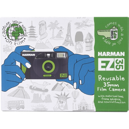 HARMAN technology EZ-35 Reusable 35mm Film Camera with One Roll of