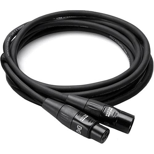 Hosa Technology Pro XLR Male to XLR Female Microphone Cable (20’, Black) - B&C Camera