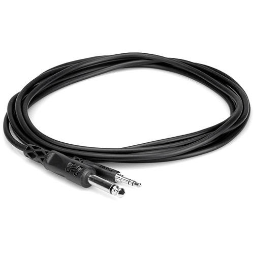 Shop Hosa Technology Stereo Mini Male to 1/4" Mono Male Cable - 5' by HOSA TECH at B&C Camera