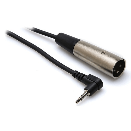 Shop Hosa Technology XVM-101M Angled Stereo 3.5mm to 3-Pin XLR Male Microphone Cable (1') by HOSA TECH at B&C Camera