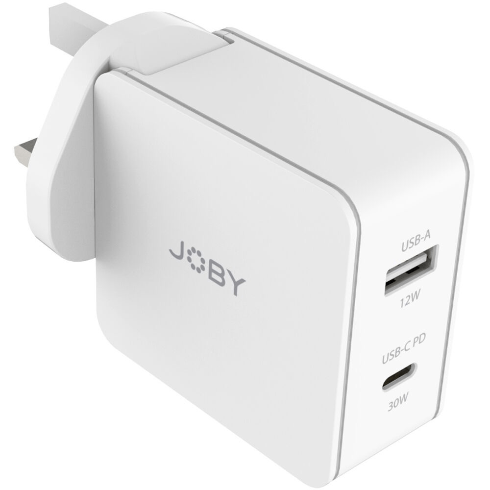 Shop JOBY 42W USB Type-C/USB Type-A PD Travel Wall Charger by Joby at B&C Camera