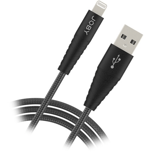 Shop JOBY Charge & Sync Lightning Cable (3.9', Black) by Joby at B&C Camera