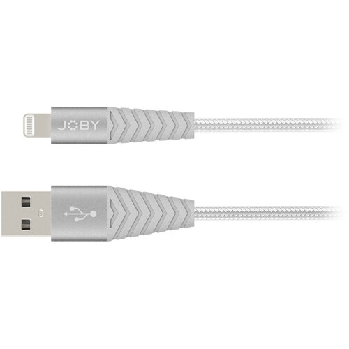 Shop JOBY Charge & Sync Lightning Cable (3.9', Silver) by Joby at B&C Camera