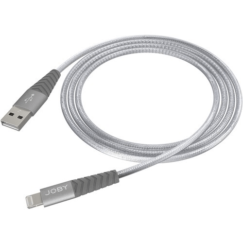 Shop JOBY Charge & Sync Lightning Cable (3.9', Space Grey) by Joby at B&C Camera