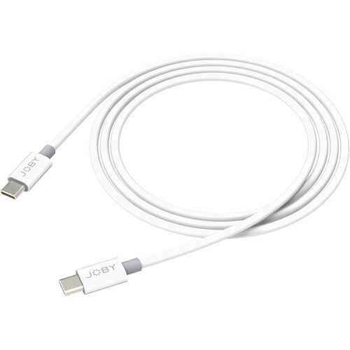 Shop JOBY Charge & Sync USB Type-C to USB Type-C Cable (6.6', White) by Joby at B&C Camera