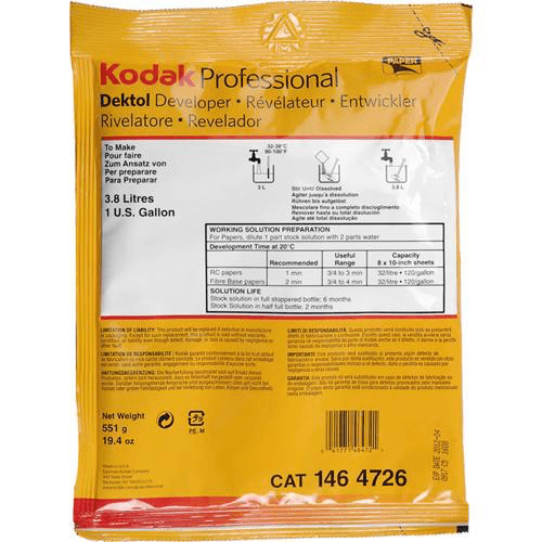 Shop Kodak Dektol Developer Powder (To Make 1 gal) by Kodak at B&C Camera