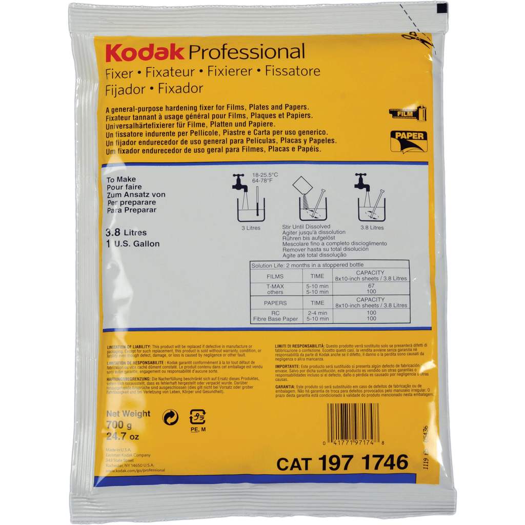 Shop Kodak Fixer (Powder) for Black & White Film & Paper by Kodak at B&C Camera
