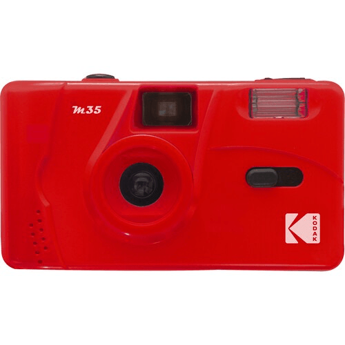 Shop Kodak M35 35mm Film Camera with Flash (Flame Scarlet) by Kodak at B&C Camera