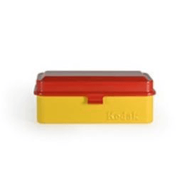 Shop Kodak Steel 120/135mm Film Case (Red Lid/Yellow Body) by Kodak at B&C Camera