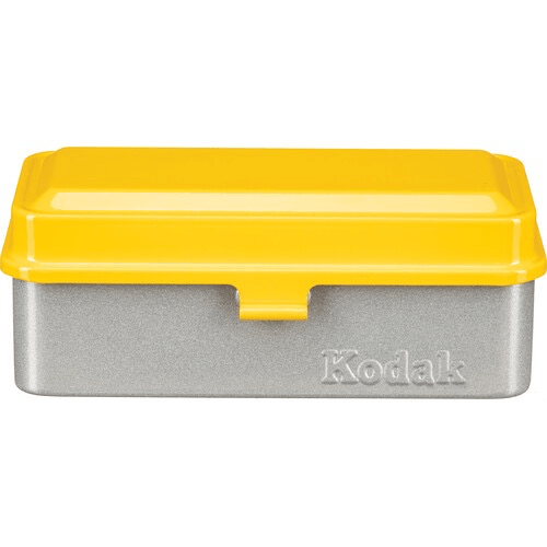 Shop Kodak Steel 120/135mm Film Case (Yellow Lid/Silver Body) by Kodak at B&C Camera