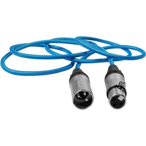 Kondor Blue 3-Pin XLR Male to 3-Pin XLR Female Audio Cable (5’) - B&C Camera