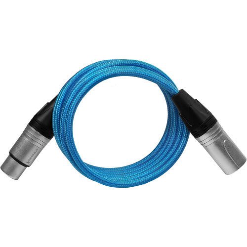 Kondor Blue 3-Pin XLR Male to 3-Pin XLR Female Audio Cable (5’) - B&C Camera