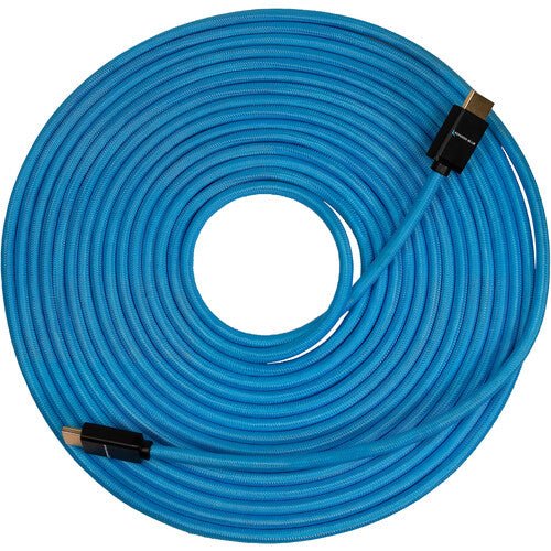 Kondor Blue Braided HDMI 4K Cable (25’, Blue) - B&C Camera