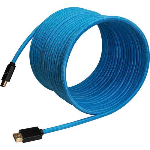 Kondor Blue Braided HDMI 4K Cable (25’, Blue) - B&C Camera