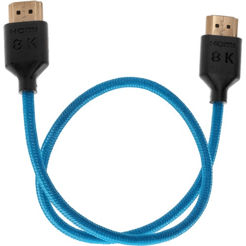 Shop Kondor Blue Braided Ultra-High Speed HDMI Cable (Blue, 17") by KONDOR BLUE at B&C Camera