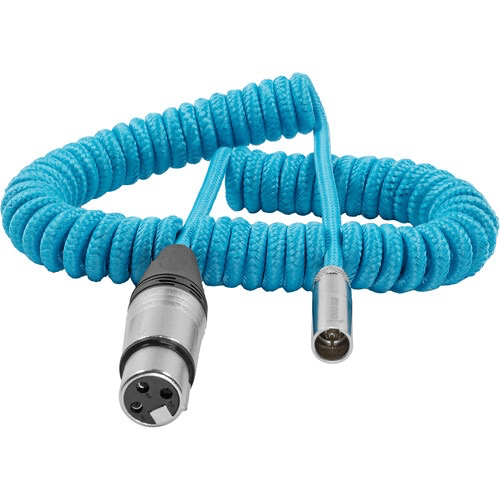 Shop Kondor Blue Coiled Mini-XLR to XLR Cable for Canon C70 & BMPCC 4K/6K (12 to 24") by KONDOR BLUE at B&C Camera