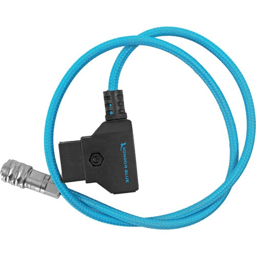Shop Kondor Blue D-Tap to 2-Pin Power Cable for BMPCC 6K/4K (Blue, 20") by KONDOR BLUE at B&C Camera