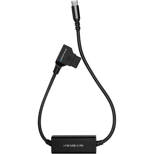 Kondor Blue D-Tap to USB-C Power Delivery Cable for Mirrorless Cameras (16”, Raven Black) - B&C Camera