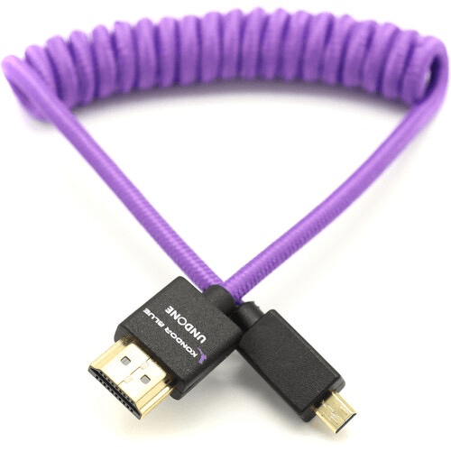 Shop Kondor Blue Gerald Undone Braided Coiled High-Speed Micro-HDMI to HDMI Cable (Limited Purple Edition, 12 to 24") by KONDOR BLUE at B&C Camera