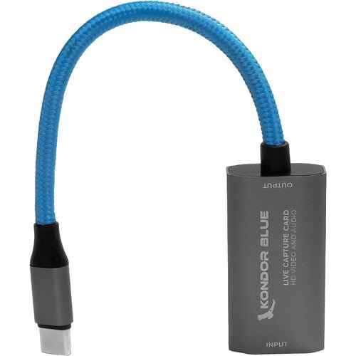 Kondor Blue HDMI to USB-C Cabture Card for Live Streaming Video & Audio - B&C Camera