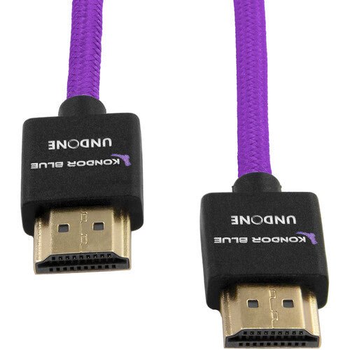 Kondor Blue High-Speed HDMI Cable (Purple, 18") - B&C Camera