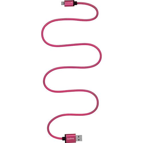 Kondor Blue iJustine Micro-USB to USB-A Charge and Sync Cable (30", Pink) - B&C Camera