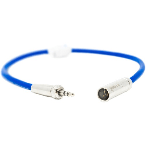 Shop Kondor Blue Mini-XLR Male to Locking 3.5mm Stereo Cable for BMPCC 6K & 4K (Blue) by KONDOR BLUE at B&C Camera