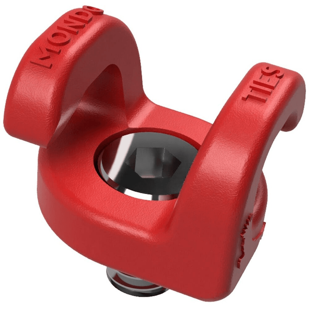 Kondor Blue Mondo Ties Cable Management Clips (Red, 5-Pack) - B&C Camera