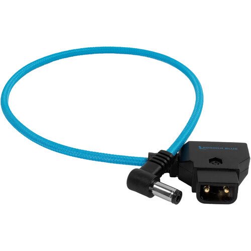 Kondor Blue Straight D-Tap to DC 2.5mm Right-Angle Cable (15”) - B&C Camera