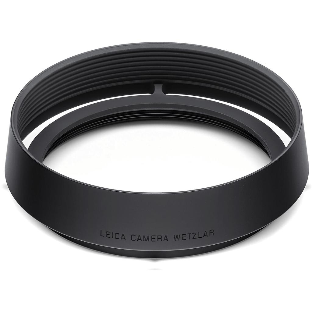 Leica Round Lens Hood Q (Aluminum, Black) - B&C Camera
