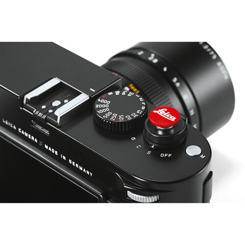 Leica Soft Release Button for M-System Cameras - 12mm, Red “Leica” by Leica  at B&C Camera