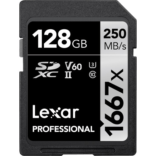 Shop Lexar 128GB Professional 1667x UHS-II SDXC Memory Card (2-Pack) by Lexar at B&C Camera