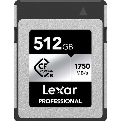 Lexar 512gb Professional CFexpress Type B Card SILVER Series - B&C Camera