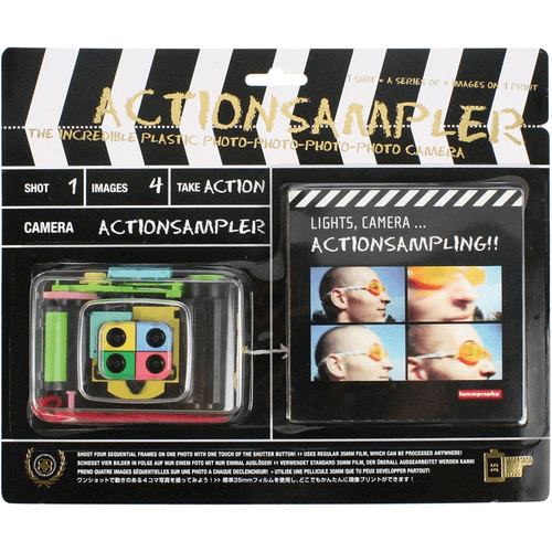 Shop Lomography ActionSampler Fixed Focus 4-Lens 35mm Viewfinder Camera Kit - Clear by lomography at B&C Camera