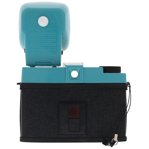 Shop Lomography Diana F+ Film Camera and Flash (Teal/Black) by lomography at B&C Camera