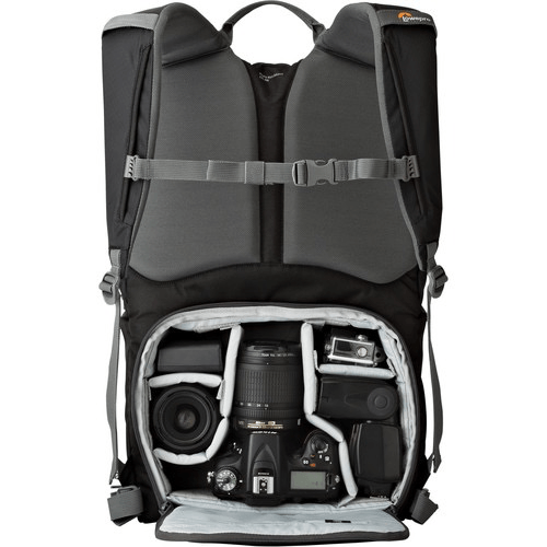 Shop Lowepro Photo Hatchback Series BP 250 AW II Backpack (Black/Gray) by Lowepro at B&C Camera