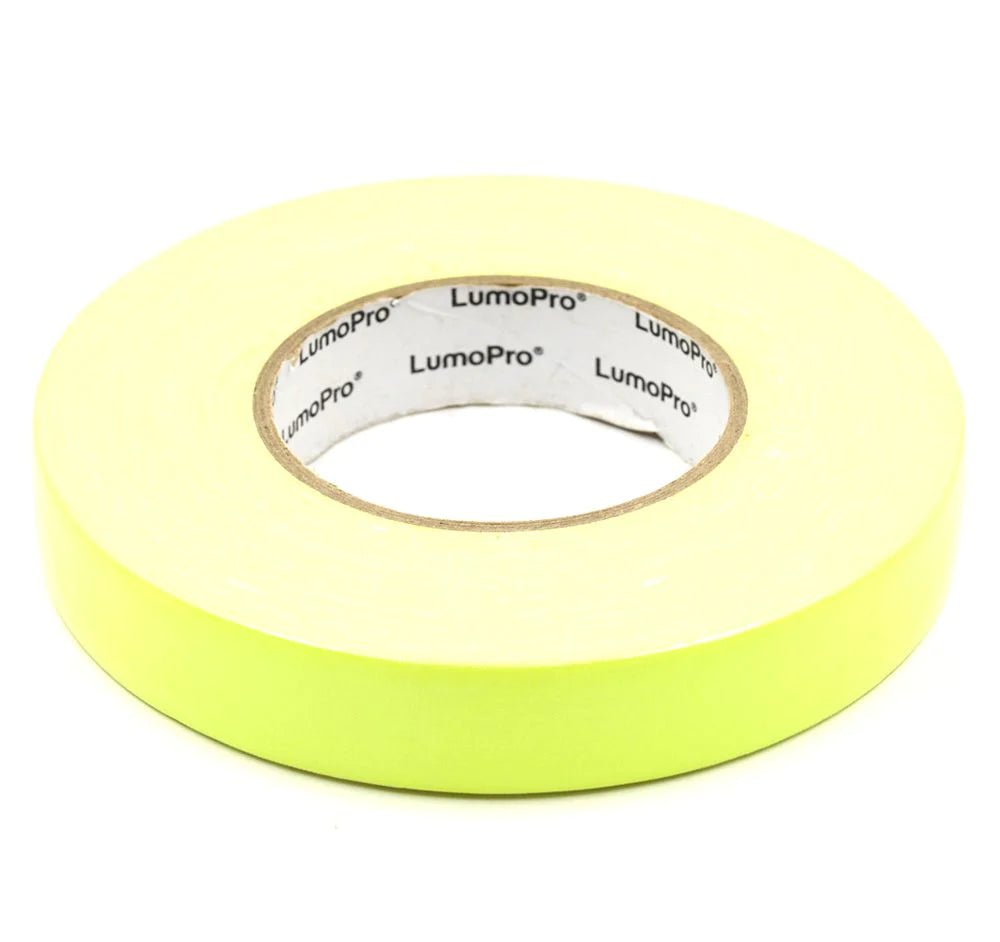 Lumopro Fluorescent Yellow 1” X 55yd Gaffer Tape - B&C Camera